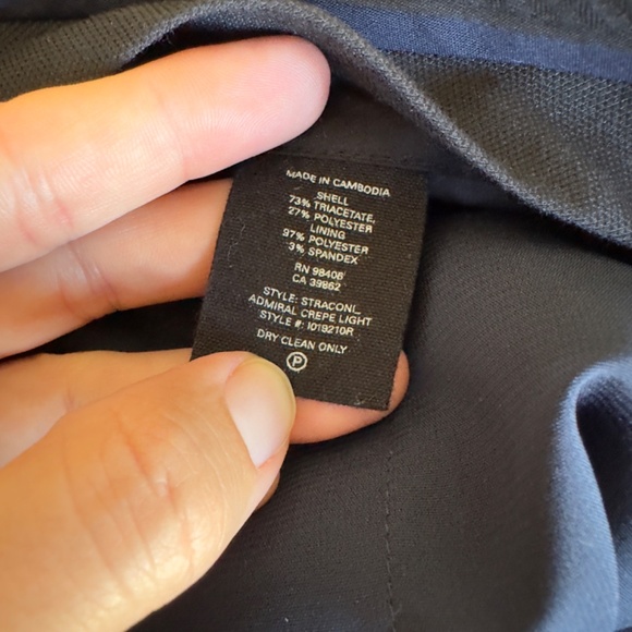 THEORY Womens Straconi Admiral Crepe Light Cropped Dress Trouser Pants Size 6 - Picture 4 of 4